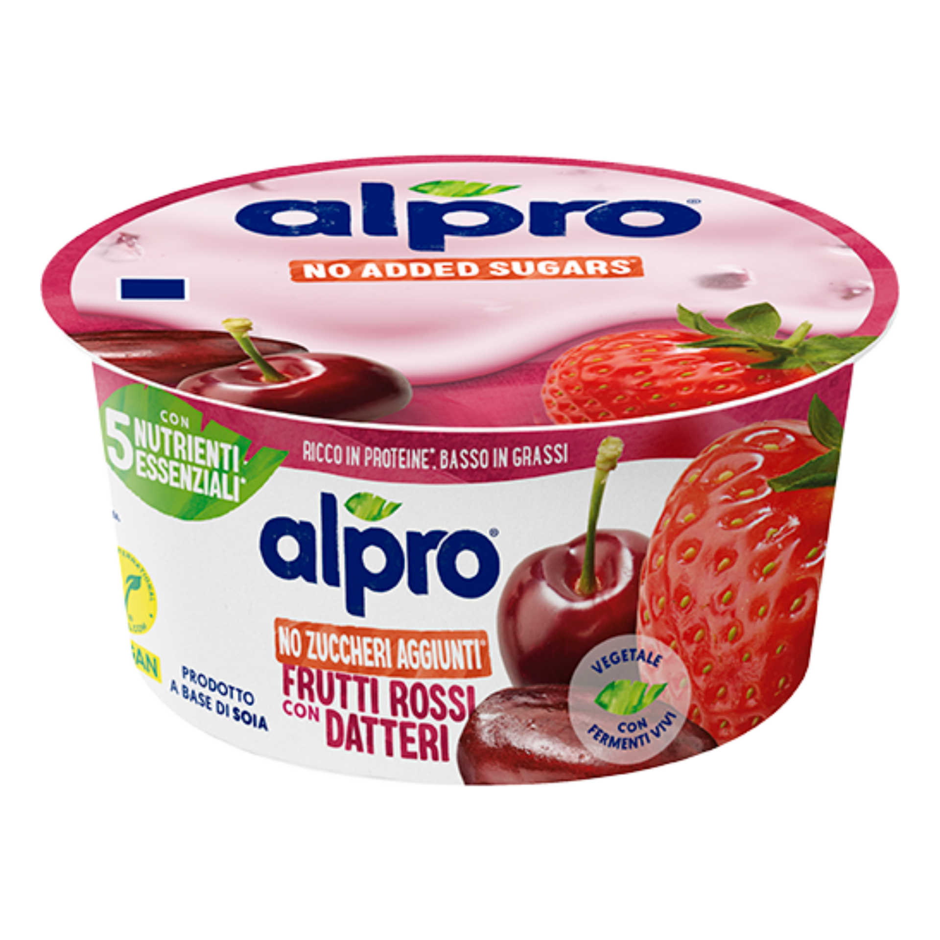 Alpro višňa-jahoda-datle bez cukru