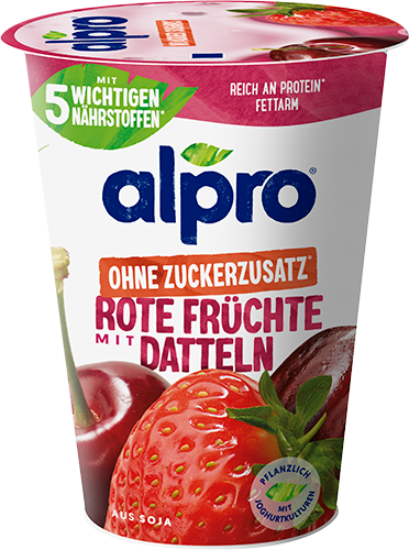 Rote Früchte mit Datteln, ohne Zuckerzusatz