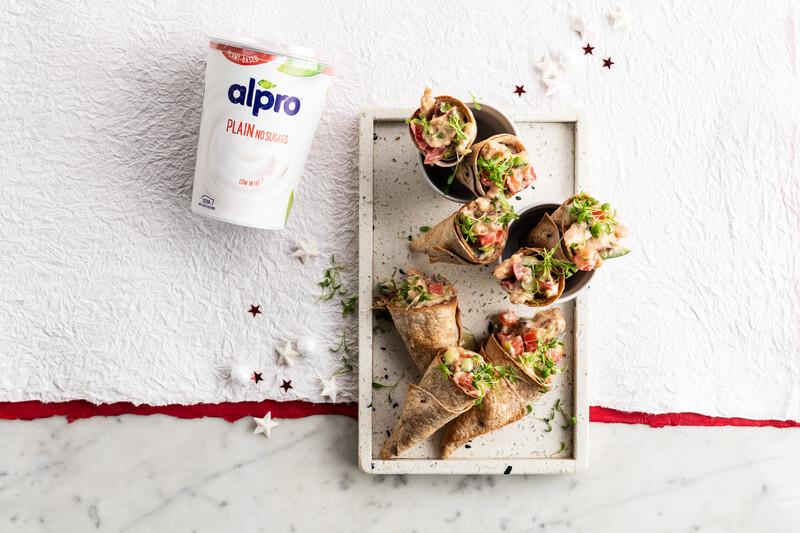 Ceasar Salad Tortilla Cones