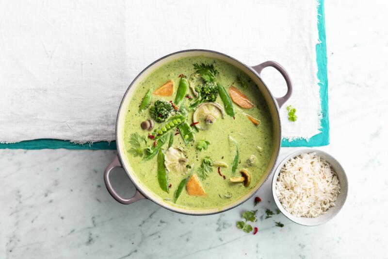 Thajské Zelené Veggie Kari