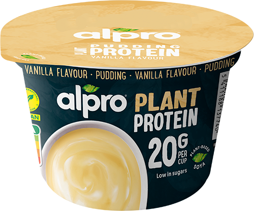 Alpro budincă cu aroma de vanilie si proteină 200g