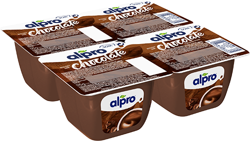 Šokolado skonio, tamsaus, sojos desertas.