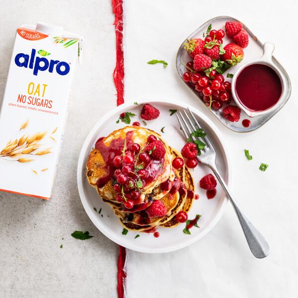 Αφράτα pancakes με βατόμουρα