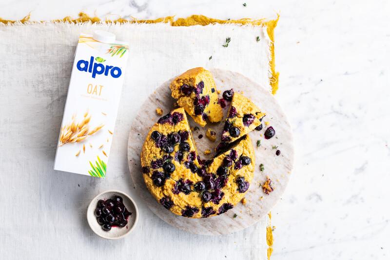 Heidelbeere Polenta Kuchen