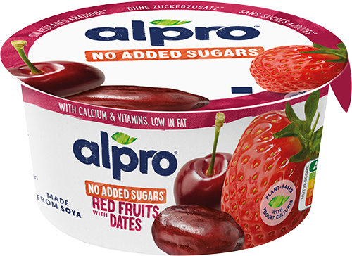 Alpro višňa-jahoda-datle bez cukru