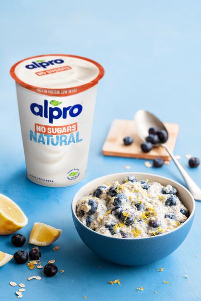 Λεμόνι & Blueberry Overnight Oats