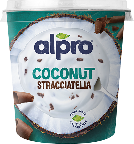 Alternative végétale au lait de coco et stracciatella