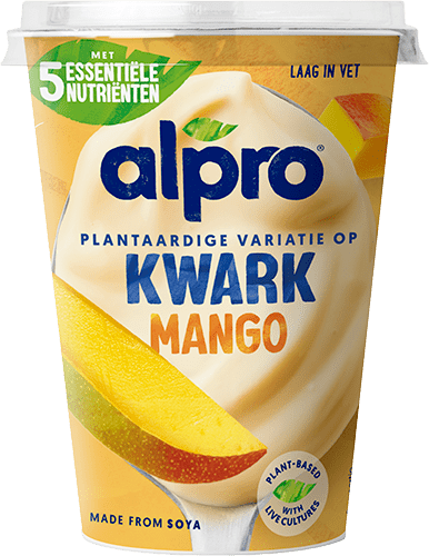Alpro plantaardige variatie op kwark mango