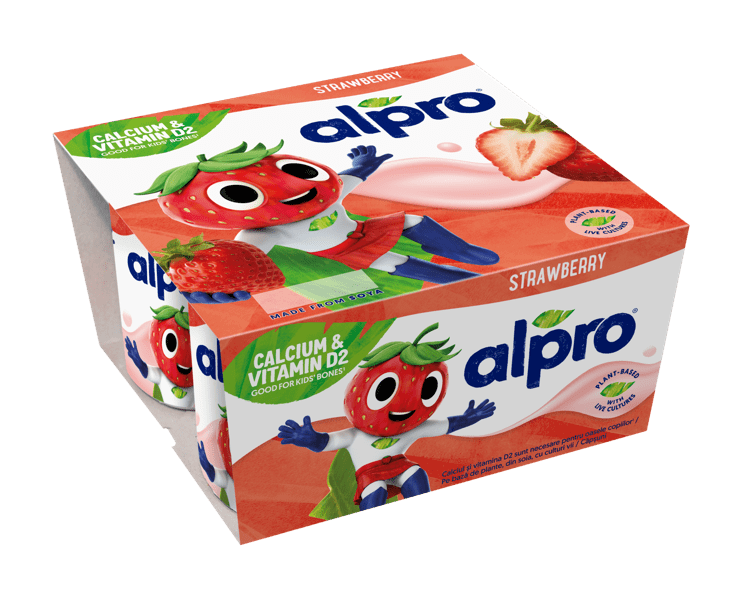 ALPRO ЗАКВАСЕН СОЕВ ПРОДУКТ - ЯГОДА 4x115g