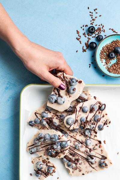 Barre de pudding congelée