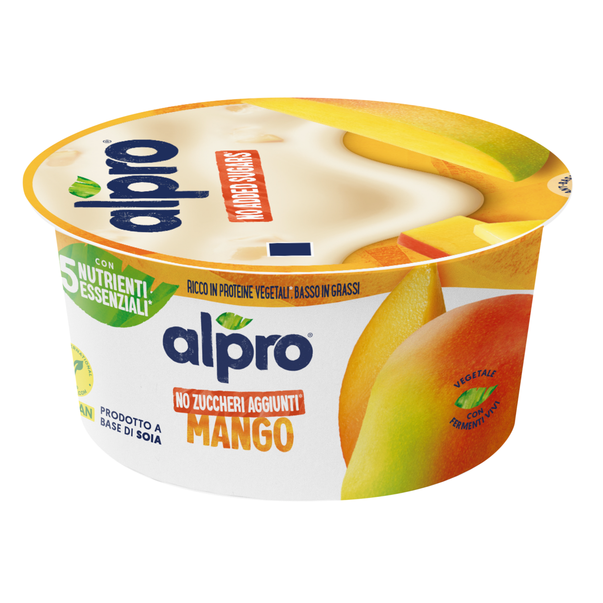 Alpro sójový fermentovaný výrobok s príchuťou manga bez pridaného cukru