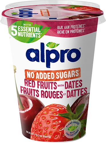 Rohkem puuvilju, ilma lisatud suhkruta, punased puuviljad ja datlid