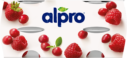 Raspberry-Cranberry Yoghurt Alternative