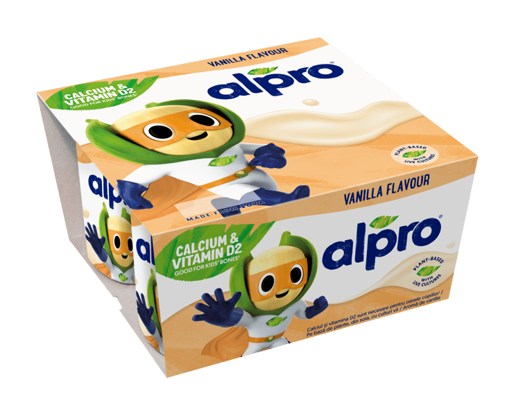 ALPRO ЗАКВАСЕН СОЕВ ПРОДУКТ - ВАНИЛИЯ 4x115g