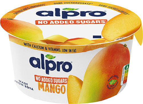 Alpro sójový fermentovaný výrobek s příchutí mango bez přidaného cukru