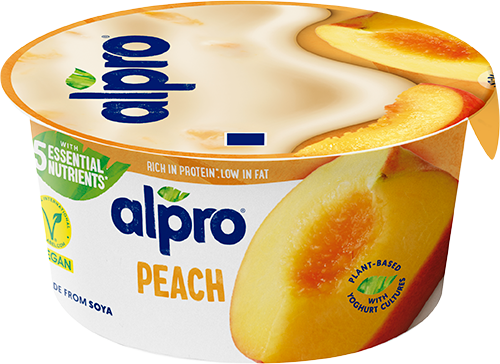 Őszibarackos szójagurt joghurtkultúrával