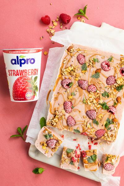 Barres de banane glacée aux fruits rouges